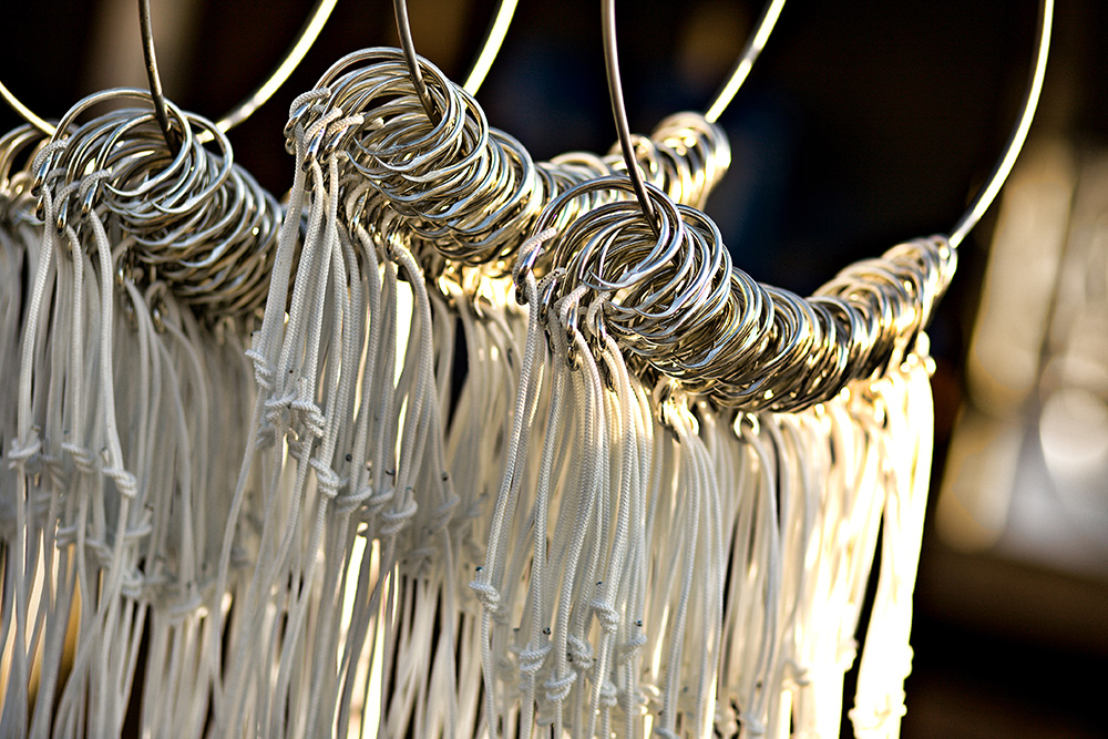 Commercial longline fishing - halibut hooks