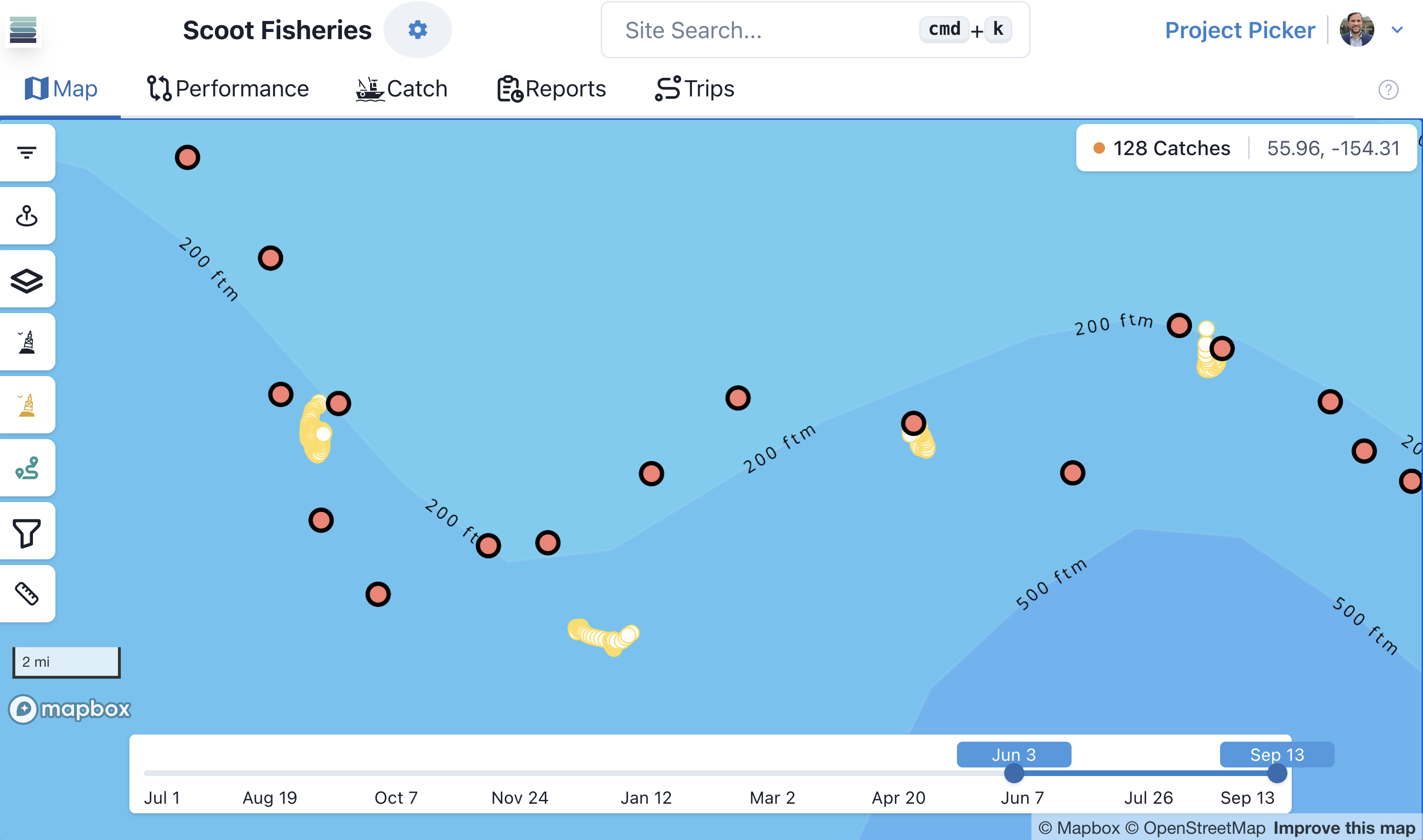 Smart Buoys on the SeaFarer map